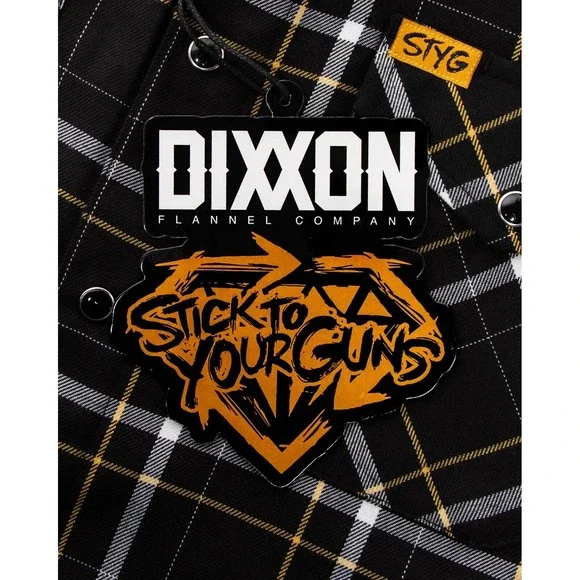 DIXXON Flannel Sz XL Stick To Your Guns STYG Collab Brand New In Sealed Bag - Picture 3 of 3